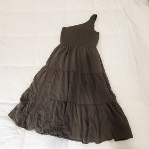 Wedding guest dress | One shoulder maxi dress